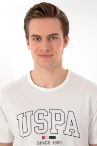 US Polo Shirt Assn. Men Crew Neck WHITE Pajama Set - Image 2