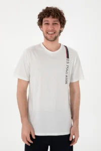 US Polo Shirt Assn. Men Crew Neck WHITE Pajama Set - Image 3