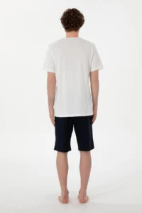 US Polo Shirt Assn. Men Crew Neck WHITE Pajama Set - Image 5