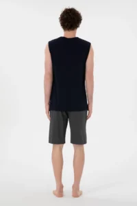 US Polo Shirt Assn. Men Crew Neck Navy Blue Pajama Set - Image 5
