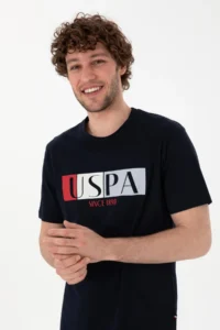 US Polo Shirt Assn. Men Crew Neck Navy Blue Pajama Set - Image 3