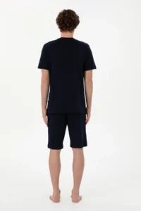US Polo Shirt Assn. Men Crew Neck Navy Blue Pajama Set - Image 5