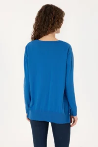 US Polo Assn. Women Blue Basic Sweater - Image 5