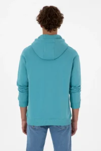 US Polo Assn. Men Oversized Fit Hooded Fleece MINT Basic Sweatshirt - Image 5