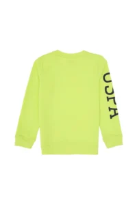 US Polo Shirt Assn. Boys' Green Basic Crew Neck Sweatshirt - Image 4