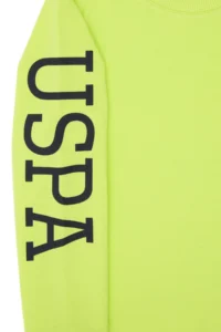 US Polo Shirt Assn. Boys' Green Basic Crew Neck Sweatshirt - Image 5