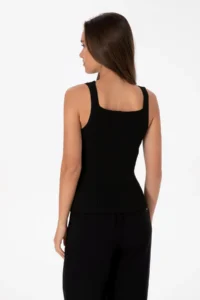 US Polo Assn. Women Black Square Neck Sweater - Image 5