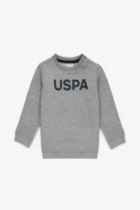 US Polo Shirt Assn. Boys' Gray Melange Basic Sweatshirt