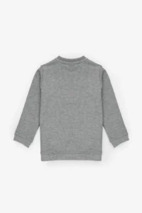 US Polo Shirt Assn. Boys' Gray Melange Basic Sweatshirt - Image 2