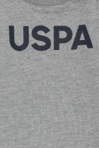 US Polo Shirt Assn. Boys' Gray Melange Basic Sweatshirt - Image 3
