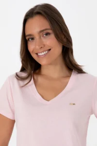 US Polo Assn. Women Light Pink T-Shirt - Image 2