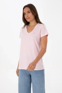 US Polo Assn. Women Light Pink T-Shirt - Image 3