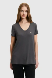 US Polo Shirt Assn. Women anthracite Basic T-Shirt - Image 3