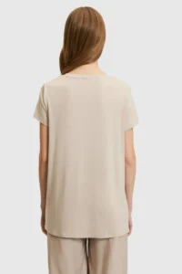 US Polo Shirt Assn. Women Stone Basic T-Shirt - Image 6