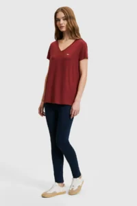 US Polo Shirt Assn. Women Cherry Basic T-Shirt - Image 4
