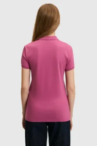 US Polo Shirt Assn. Women Fuchsia Basic T-Shirt - Image 5