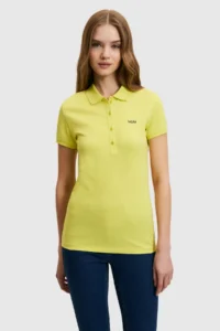 US Polo Shirt Assn. Women Peanut Green Basic T-Shirt