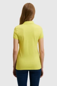 US Polo Shirt Assn. Women Peanut Green Basic T-Shirt - Image 5