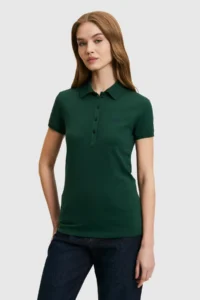 US Polo Shirt Assn. Women dark Green Basic T-Shirt - Image 3
