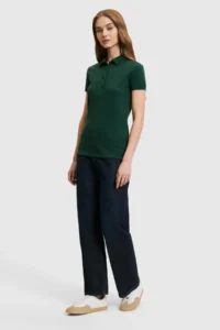 US Polo Shirt Assn. Women dark Green Basic T-Shirt - Image 4