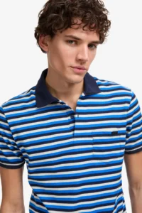 US Polo Assn. Men Saks Blue T-Shirt - Image 2