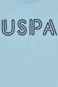 US Polo Shirt Assn. Boys' Aqua Crew Neck Basic T-Shirt - Image 3