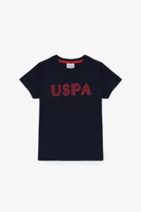 US Polo Shirt Assn. Boys' Navy Blue Crew Neck Basic T-Shirt