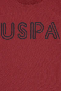US Polo Shirt Assn. Boys' Cherry Crew Neck Basic T-Shirt - Image 3