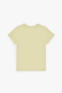 US Polo Shirt Assn. Boys' Light Yellow Crew Neck Basic T-Shirt - Image 2