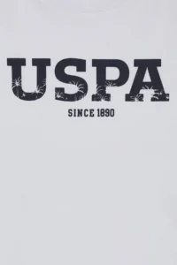 US Polo Shirt Assn. Boys' WHITE Crew Neck Basic T-Shirt - Image 3