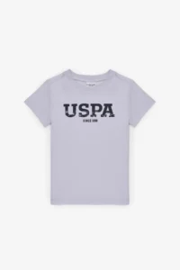US Polo Assn. Boys' Lilac Crew Neck Basic T-Shirt
