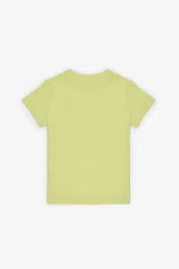 US Polo Assn. Boys' Peanut Green Crew Neck Basic T-Shirt - Image 2