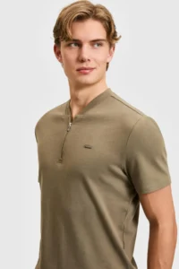 US Polo Shirt Assn. Men Khaki T-Shirt - Image 2