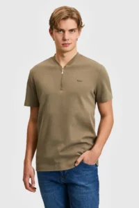 US Polo Shirt Assn. Men Khaki T-Shirt - Image 3