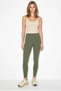 Bianco Lucci Women's Transparent Strap Detailed Cup Formed Lycra Crop Blouse 2314 - Image 2