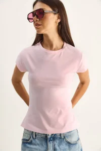 Bianco Lucci Women's Metal Hook and Slit Detailed Cotton Corset Top 1100 - Image 7