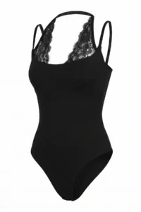 Bianco Lucci Women's Lace Detailed Halter Collar Snap Fastener Blouse ÖA261017 - Image 6