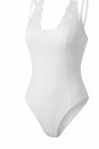 Bianco Lucci Women's Lace Detailed Halter Collar Snap Fastener Blouse ÖA261017 - Image 6