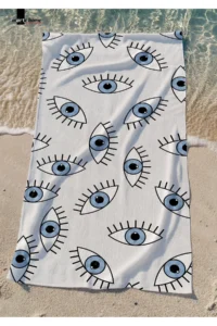Marte Home Blue Eyes Beach Towel