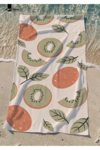 Marte Home Meyve pattern Printed Beach Towel