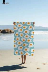 Marte Home Eggs / Yumurtalar - Printed Beach Towel - Image 2