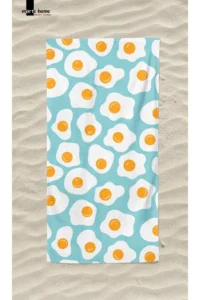 Marte Home Eggs / Yumurtalar - Printed Beach Towel - Image 3