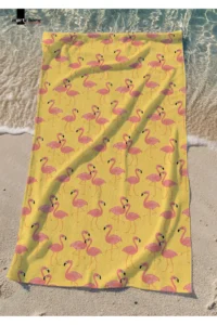 Marte Home Flamingo - Printed Beach Towel