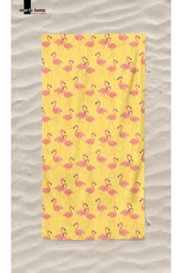 Marte Home Flamingo - Printed Beach Towel - Image 3