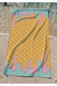 Marte Home Ice Cream / Dondurma - Printed Beach Towel