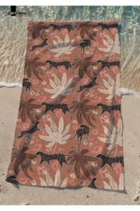 Marte Home Leopard - Printed Beach Towel