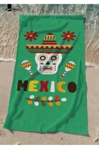 Marte Home Viva Mexico - Printed Beach Towel