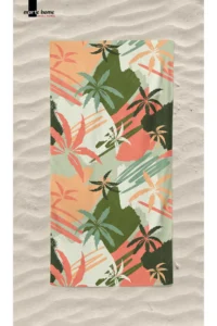 Marte Home Palms / Palmiyeler -Printed Beach Towel - Image 3