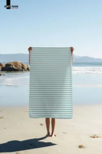 Marte Home Summer Stripes 3 - Printed Beach Towel - Image 2
