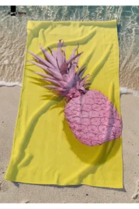 Marte Home Pineapple Printed Beach Towel